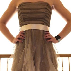 Light brown homecoming dress